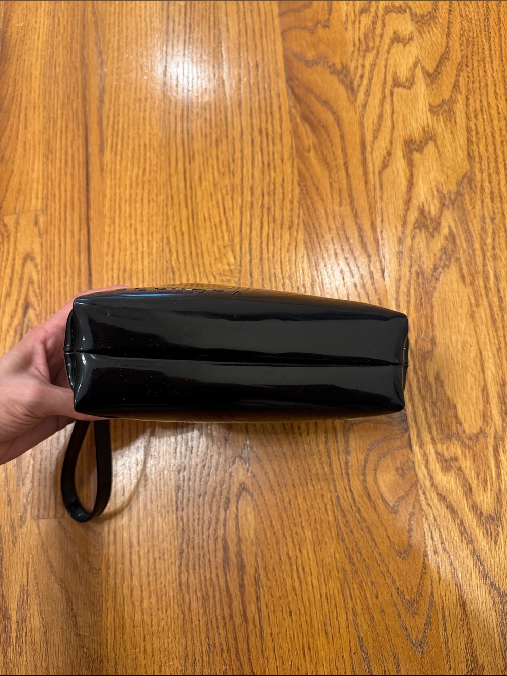 Sephora Black Glossy Wristlet Cosmetic Pouch - Picture 6 of 7